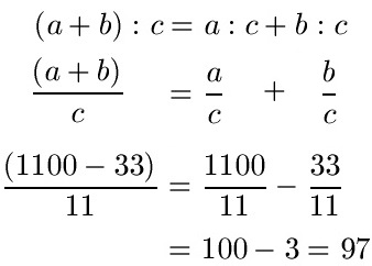 Distributivgesetz Beispiel 2 Division