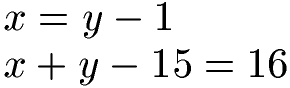 Einsetzungsverfahren: lineare Gleichungssysteme Beispiel 1