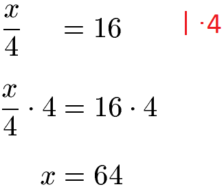 Gleichung umstellen Beispiel 4 Lösung