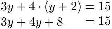 Gleichung auflösen Beispiel 5 Lösung 1