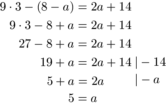 Gleichung mit Klammer Beispiel 2
