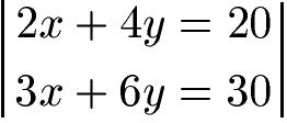 Gleichungssysteme unendlich Beispiel