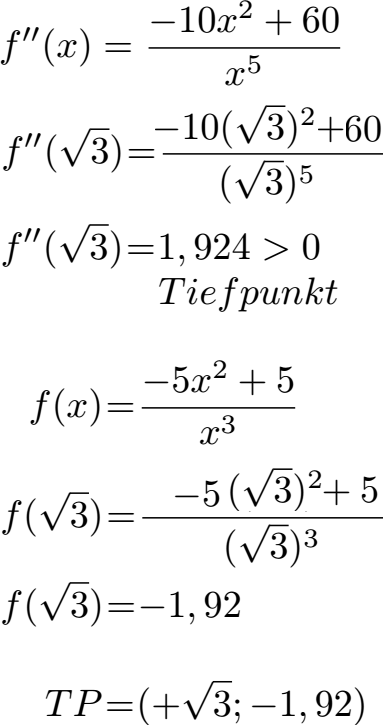 Kurvendiskussion Beispiel 1 Extrempunkt Plus Wurzel 3