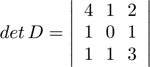 Lineare Abhängigkeit 3 Vektoren Beispiel 2 Lösung Determinante Teil 1