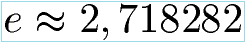 ln - Eulersche Zahl
