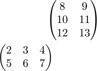 Matrix mal Matrix Beispiel 1 Lösung Teil 0