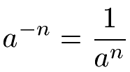 Negative Potenzen Formel / Gleichung