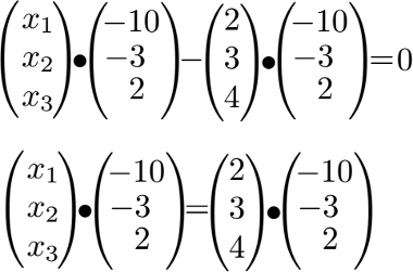 Normalenform in Koordinatenform Beispiel 1 Lösung Teil 1 mit Skalarprodukt