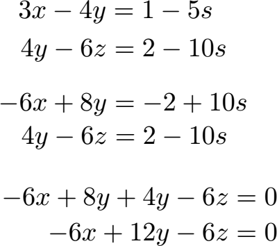 Parametergleichung in Koordinatengleichung Beispiel 2 Lösung 3