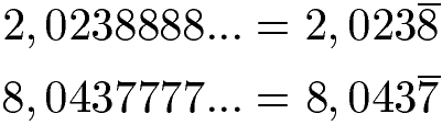 Periodische Zahlen erst weit nach Komma Beispiel 3