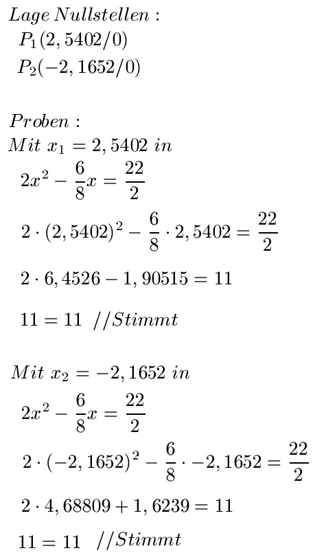 PQ-Formel Beispiel 2 Teil 2