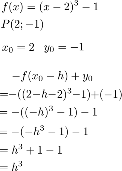 Punktsymmetrie zu einem beliebigem Punkt Beispiel 1 Lösung Teil 2
