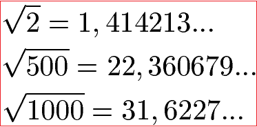Reelle Zahlen Beispiel 2 Wurzel