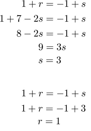 Schnittpunkt zweier Geraden Beispiel 1 Lösung Teil 3 LGS