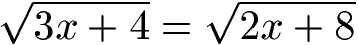 Wurzelgleichungen Beispiel 2 Aufgabe