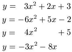 ABC-Formel quadratische Funktion Beispiele allgemein