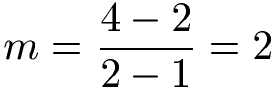 Ableitung Grundlagen Beispiel 1 Lösung Steigung mit Formel