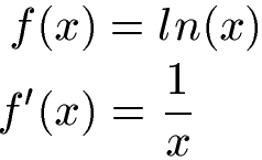 Ableitung ln Formel