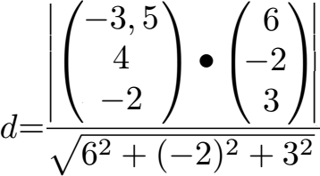 Abstand Punkt zu Ebene Beispiel 2 Lösung