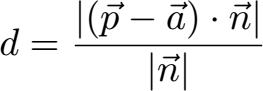 Abstand Punkt zu Ebene Formel