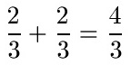 Addition von Brüchen Beispiel 1