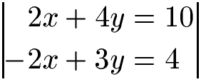 Additionsverfahren Beispiel 1c