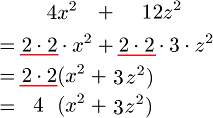 Ausklammern / Faktorisieren Beispiel 4
