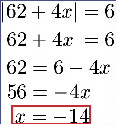 Betragsgleichung Beispiel 3 Lösung 2