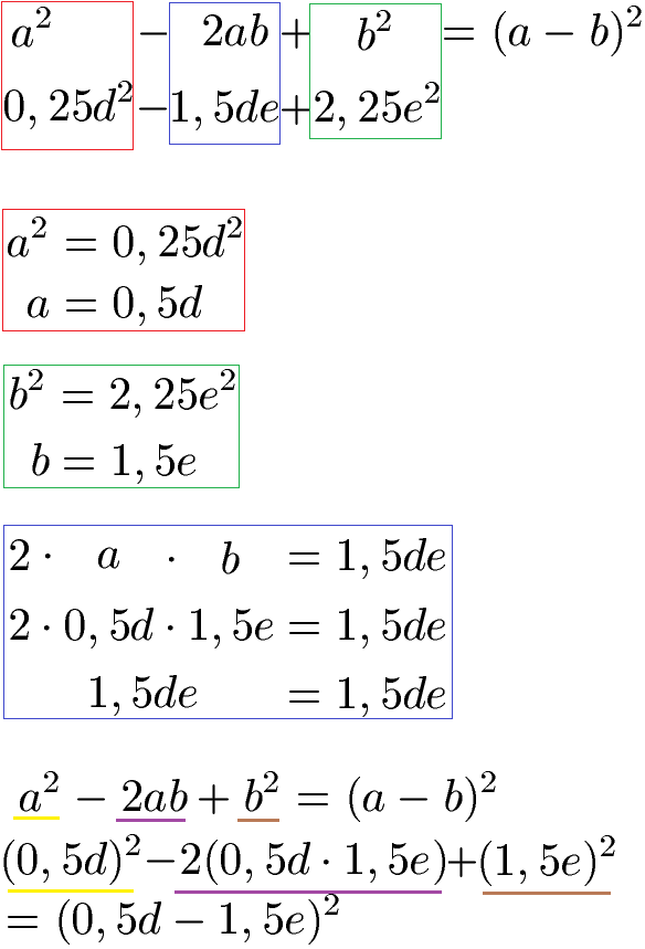 2. Binomische Formel rückwärts Beispiel 2 Lösung