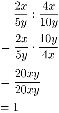 Bruchterme dividieren Beispiel 4