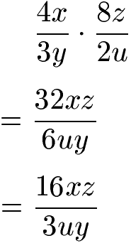 Bruchterme multiplizieren Beispiel 3