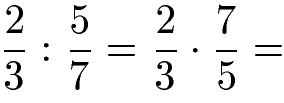 Brüche dividieren Beispiel 1 Lösung Teil 1