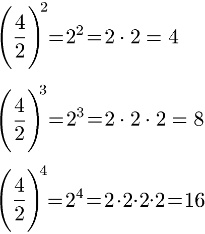 Brüche potenzieren Beispiel 1