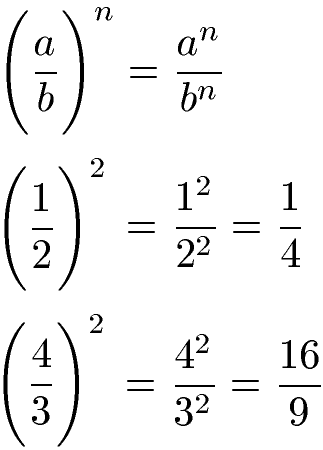 Brüche potenzieren Beispiel 3