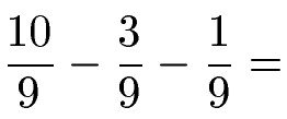 Brüche Subtrahieren Beispiel 3