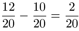 Brüche Subtrahieren Beispiel 4 Lösung 3