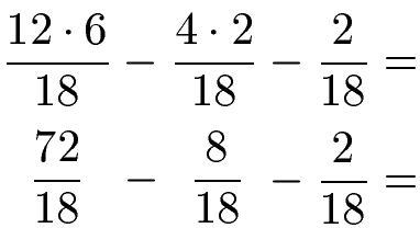 Brüche Subtrahieren Beispiel 5 Lösung Teil 3