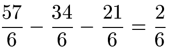 Brüche Subtrahieren Beispiel 6 Lösung 3