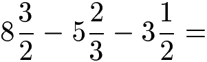 Brüche Subtrahieren Beispiel 6