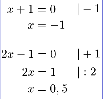 Brüche mit Variablen Beispiel 2 Nicht erlaubte x-Werte