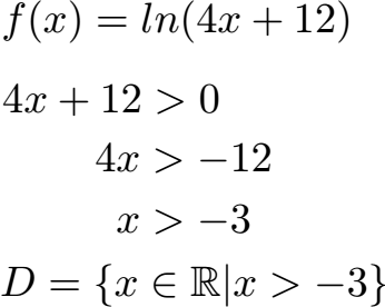 Definitionsbereich / Definitionsmenge Beispiel 3 Logarithmus