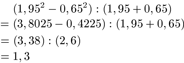 Dezimalzahlen / Kommazahlen Beispiel 5-4