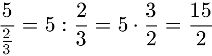 Doppelbruch Beispiel 3a