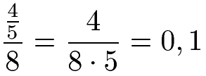 Doppelbruch Beispiel 3b