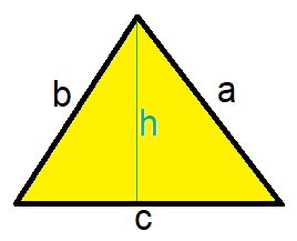 Dreieck Flächeninhalt: nicht rechtwinklig mit Grundseite und Höhe