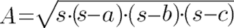 Dreieck Flächeinhalt: Satz von Heron, Fläche berechnen