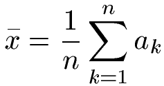 Durchschnitt / Mittelwert Formel mit Summenzeichen