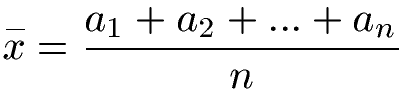 Durchschnitt Mittelwert Formel