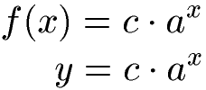 Exponentialfunktion Gleichung erweitert