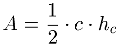 Fläche Dreieck Höhe Formel